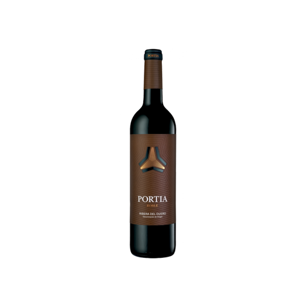 Imagen de una botella de vino Portia Roble