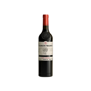 Imagen de una botella de vino Ramón Bilbao Crianza Tinto